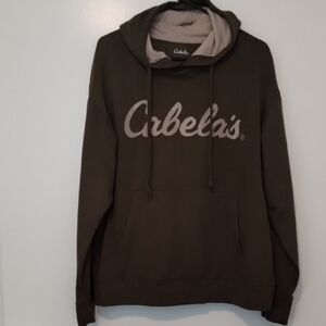 Cabela's Green and Tan Sweatshirt Casual Pullover